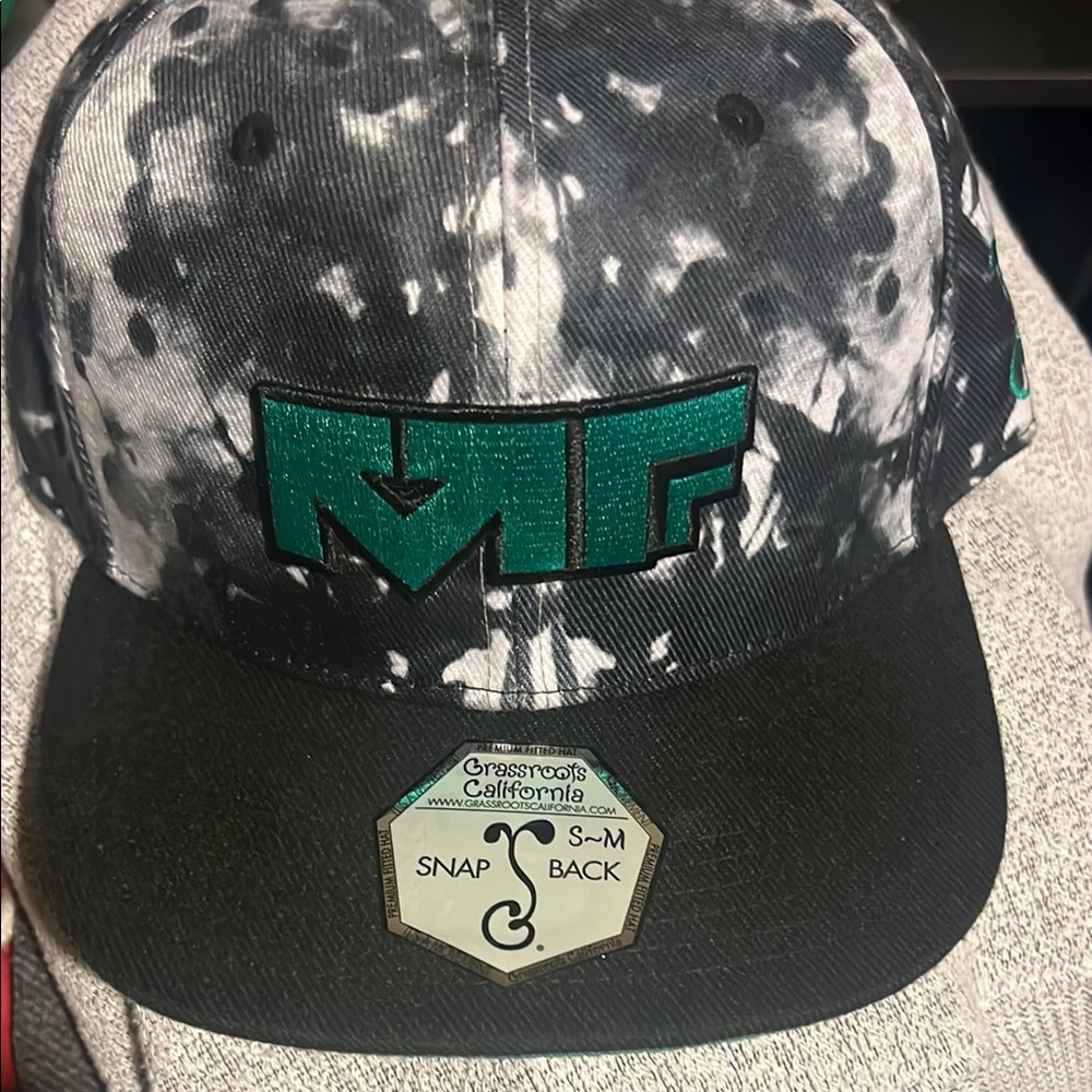 Grassroots California Black and Gray Snapback Hat